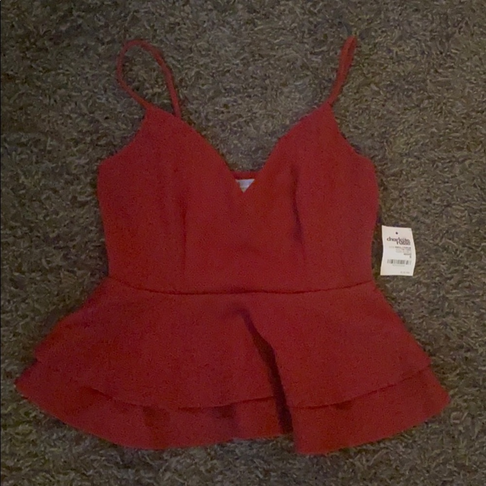 *Reduced* Charlotte Russe Peplum Top Sz S NWT